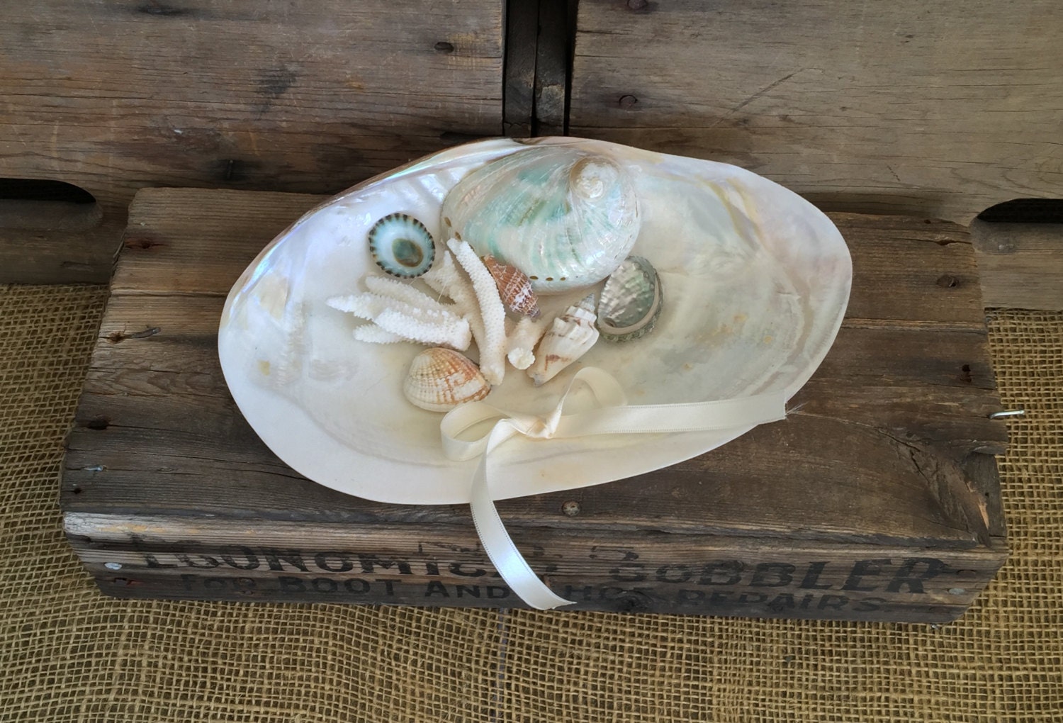 Ring Bearer Pillow Alternative for a Beach Wedding Nautical