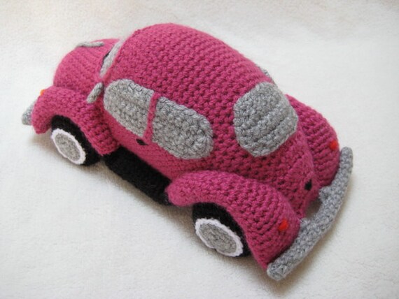 Amigurumi VW Beetle Volkswagen Inspired Bug Car Crochet Pattern PDF from Mill...