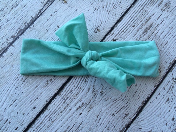 149 New baby headband canada 267   Headband   Canada   Baby Turban Headband   Knot Headband in Aqua Mint 