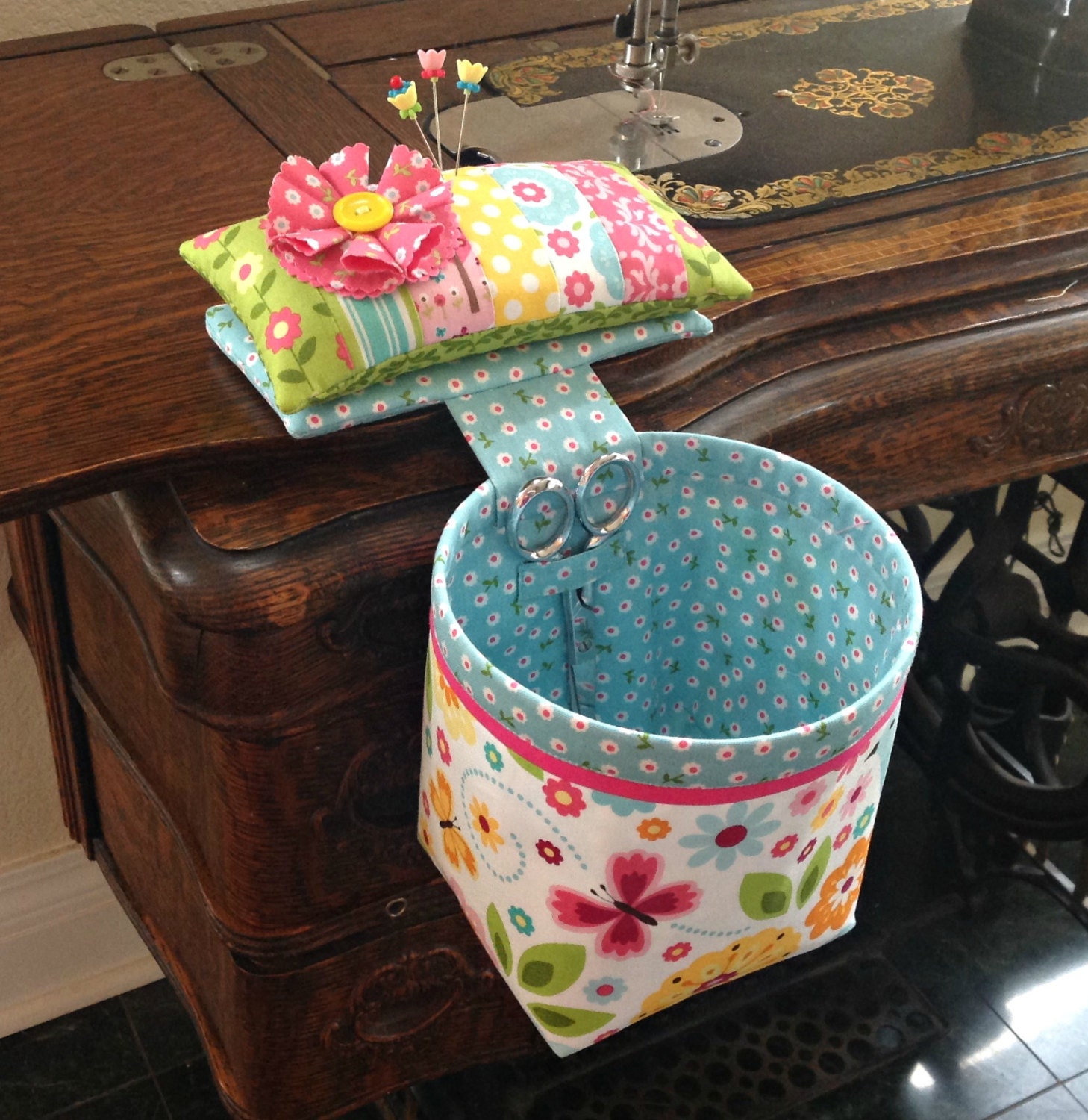 Handmade Sew In Style Thread Catcher with Detachable