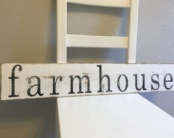 Made to Order Rustic Wooden farmhouse Sign - Farmhouse Decor - Wall Art - Vintage Style Signs - Distressed Signs - Wooden Signs