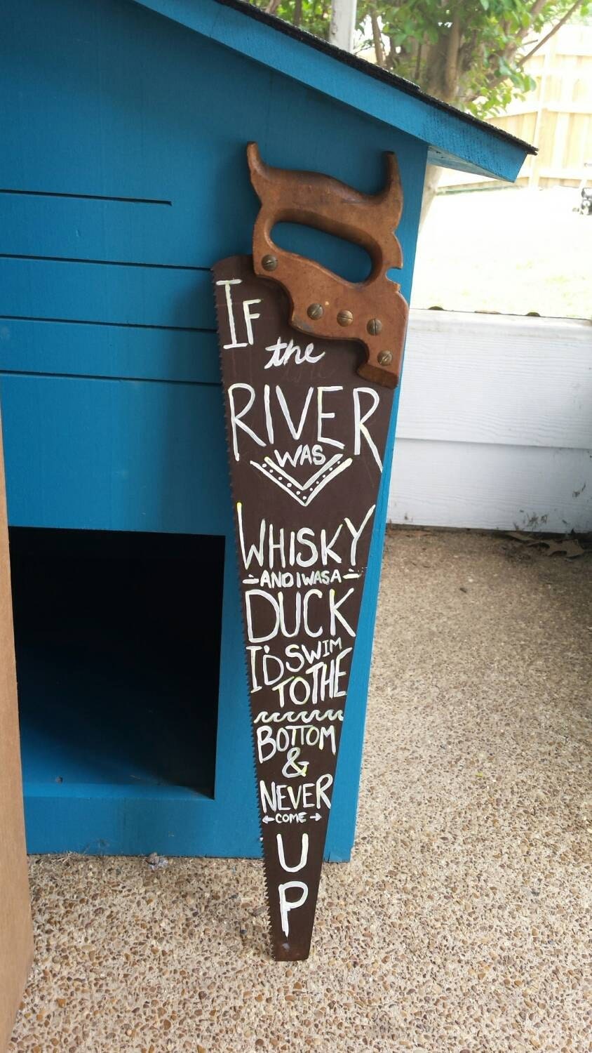 Painted hand saw. Wall decor. Rustic. Vintage. by SisforSisters