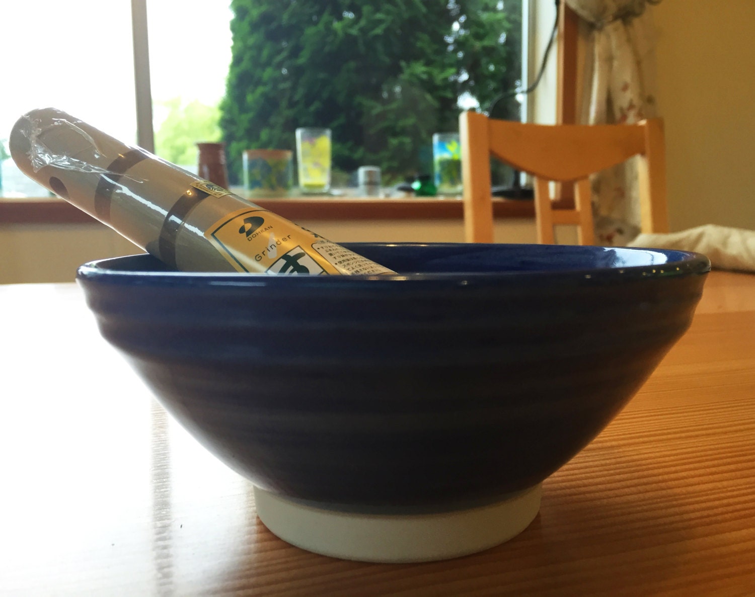 Mortar and Pestle Suribachi Japanese porcelain