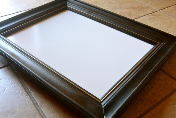 Vintage Brown Wood Framed White Board/ Dry Erase by FrameIT2015