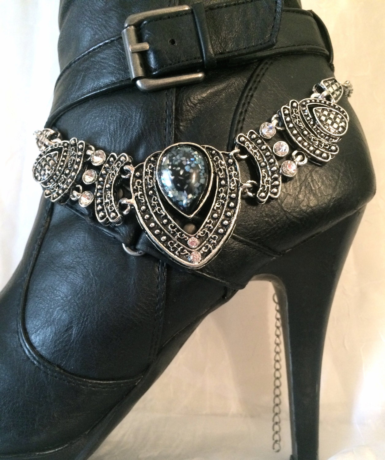 Boot Bling Bracelets Rhinestone Vintage Boot Bracelet