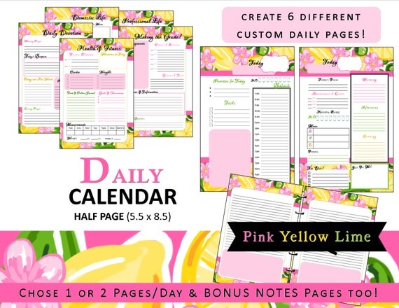 Items Similar To Lilly Inspired Customizable Daily