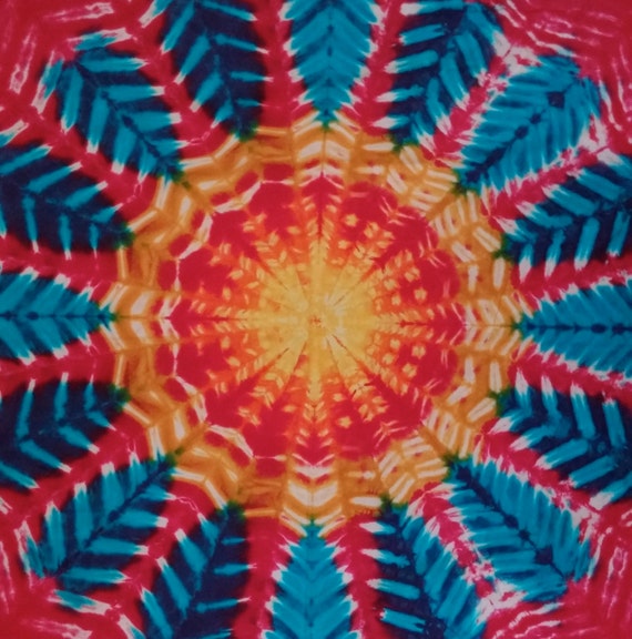 Tie Dye Sun Mandala Tapestry