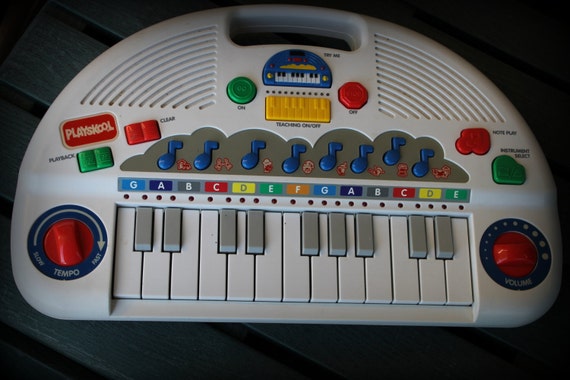 Items similar to Playskool Music Musical Electronic Piano, Very bright ...