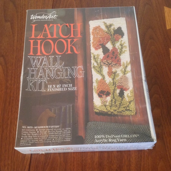Mushroom latch hook kit by Wonderart 12 x 27 unopened by Recowind