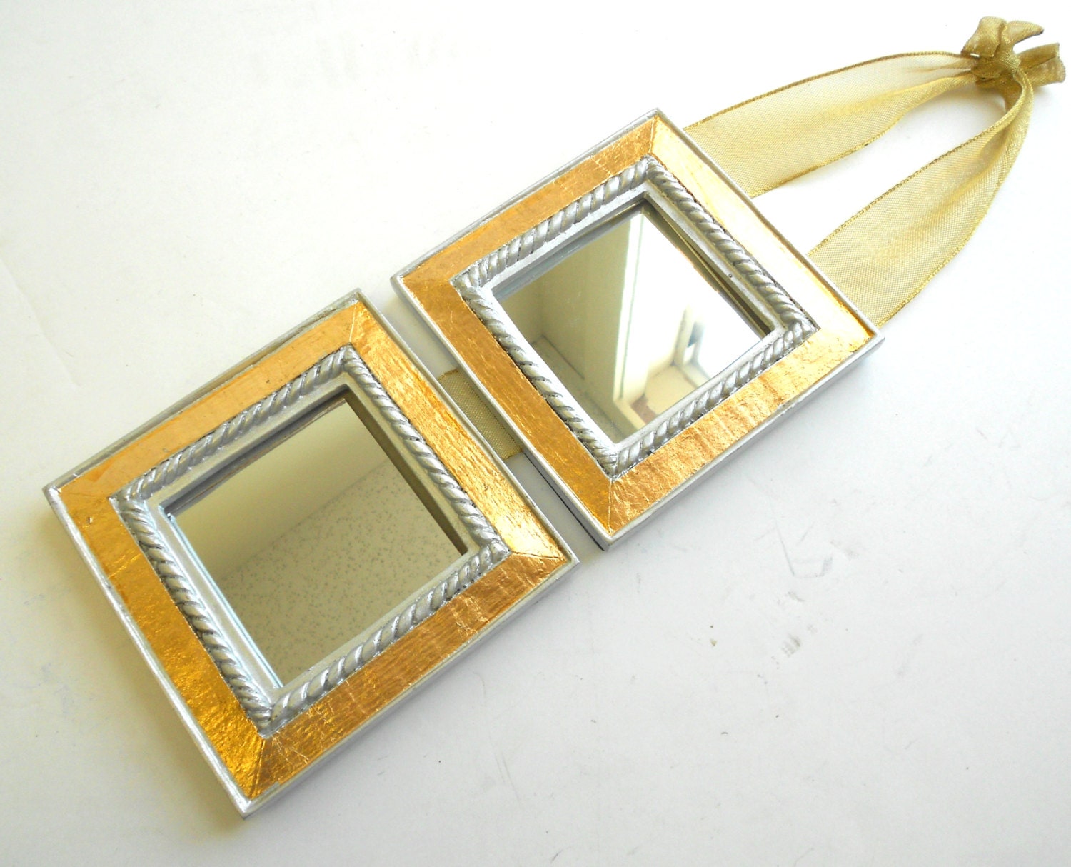 3x3 Mirror Gold Decorative Mirrors Small Wall
