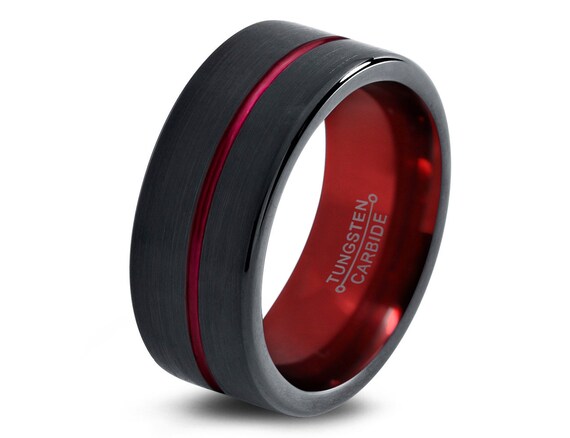 Black-Tungsten-Ring-Red-Men-Tungsten-Rings-Red-by-GiftFlavors