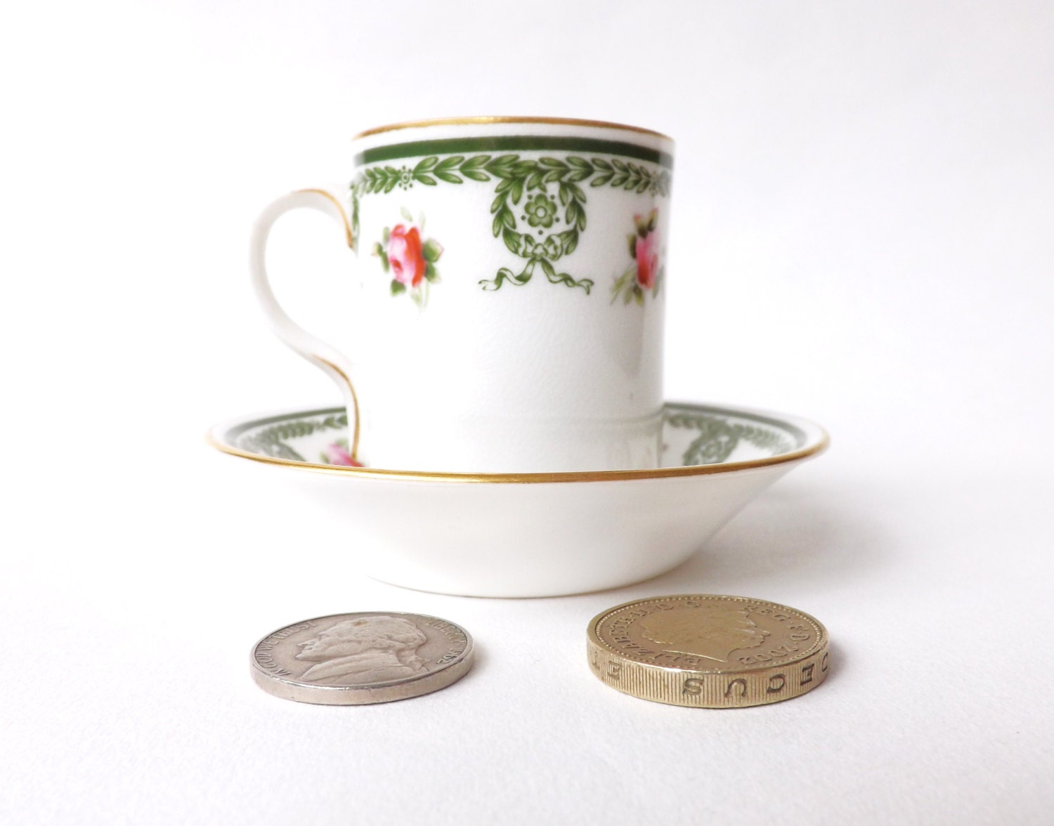 Antique Coffee Cup and Saucer 1909 by CuriosAnCollectibles on Etsy