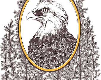 A4 Print: Friday night eagle
