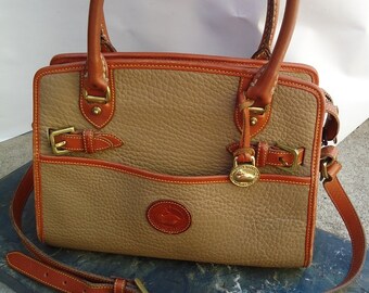 dooney and bourke tan leather purse