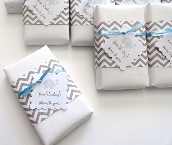 Baby Shower Favors With Gray Chevron Theme Custom Elephant   Il 570xN.776111039 O1ig 