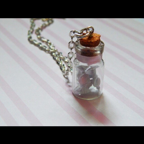 Salt Water Taffy Bottle Necklace by KawaiiCollectables on Etsy