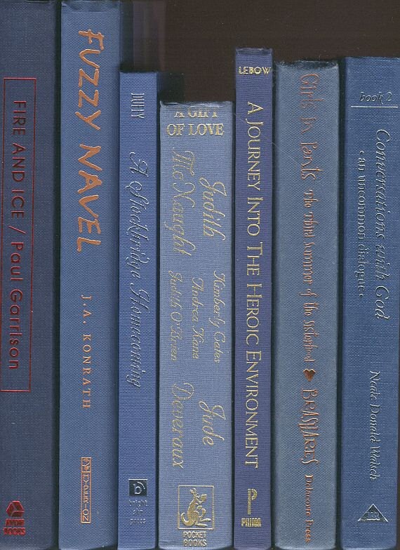 Shades of Blue Books Big shelffiller set of by CalhounBookStore