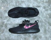 nike roshe black pink