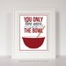 Lick the Bowl Print, Kitchen Decor, Art for Kitchen, Kitchen Art, Kitchen Poster, Pyrex Bowl, Baking Gift, Baking Art, Funny Kitchen Art