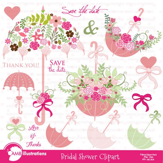 free clipart bridal shower umbrella - photo #23