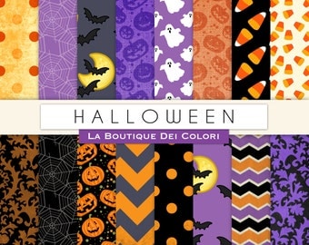 Halloween Digital paper Printable paper Halloween clipart Pack Instant Download for Personal and Commercial Use