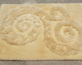 Soft & fUZZY Faux SHEEPSKIN Latch Hook Rug,Throw Rug. Creamy Ivory Flooring, Mat. Office, Mid Century Retro Home decor, Hallway, Entry. Soft & fUZZY Faux SHEEPSKIN Latch Hook Rug,Throw Rug. Creamy Ivory Flooring, Mat. Office, Mid Century Retro Home decor, Hallway, Entry.