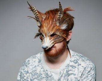 Luxury Red Fox Mask, Woodland Fox Mask, Festival Fox Headdress, Carnival Mask, Fantastic Mr Fox Mask, Christmas Masquerade Mask, Zootopia