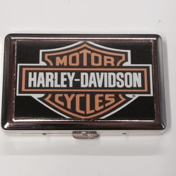 HARLEY DAVIDSON Cigarette Case 100's ,KINGS Credit Card Holder,metal wallet