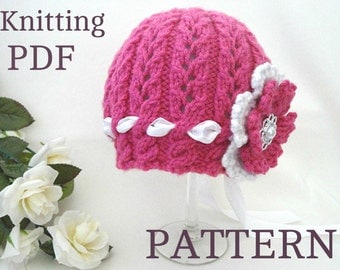 Baby Hat P A T T E R N Knitting Baby Hat Baby Patterns Knitted Baby Hat Knitting Pattern Baby Hats Knitting Hat Newborn Hat ( PDF file )