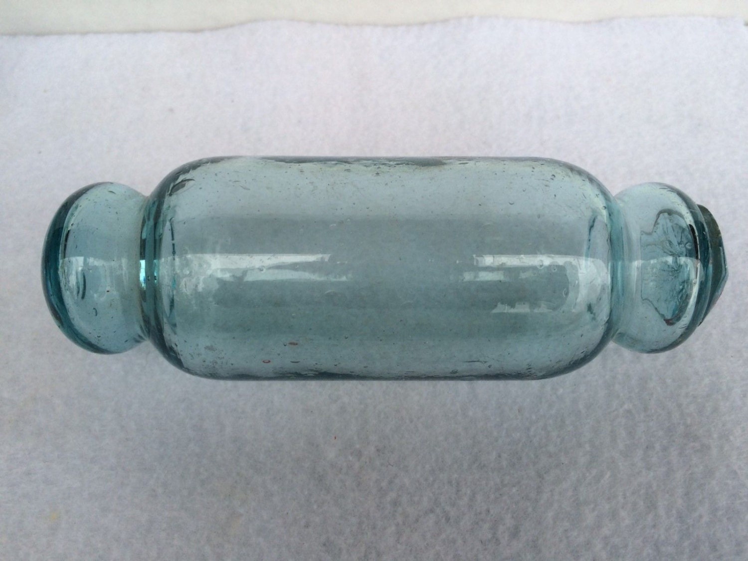 Japanese Glass Rolling Pin Fishing Net Floats Old Vintage