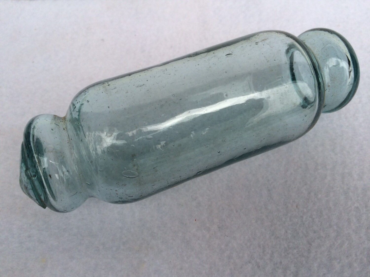 Japanese Glass Rolling Pin Fishing Net Floats Old Vintage