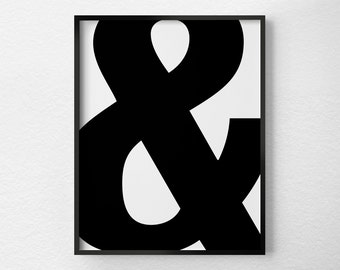 Ampersand Wall Art ampersand art | etsy Ampersand Wall Art ampersand art | etsy