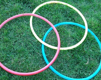 Set of 3 Juggling Hoops Mini Hoops polypro hoops