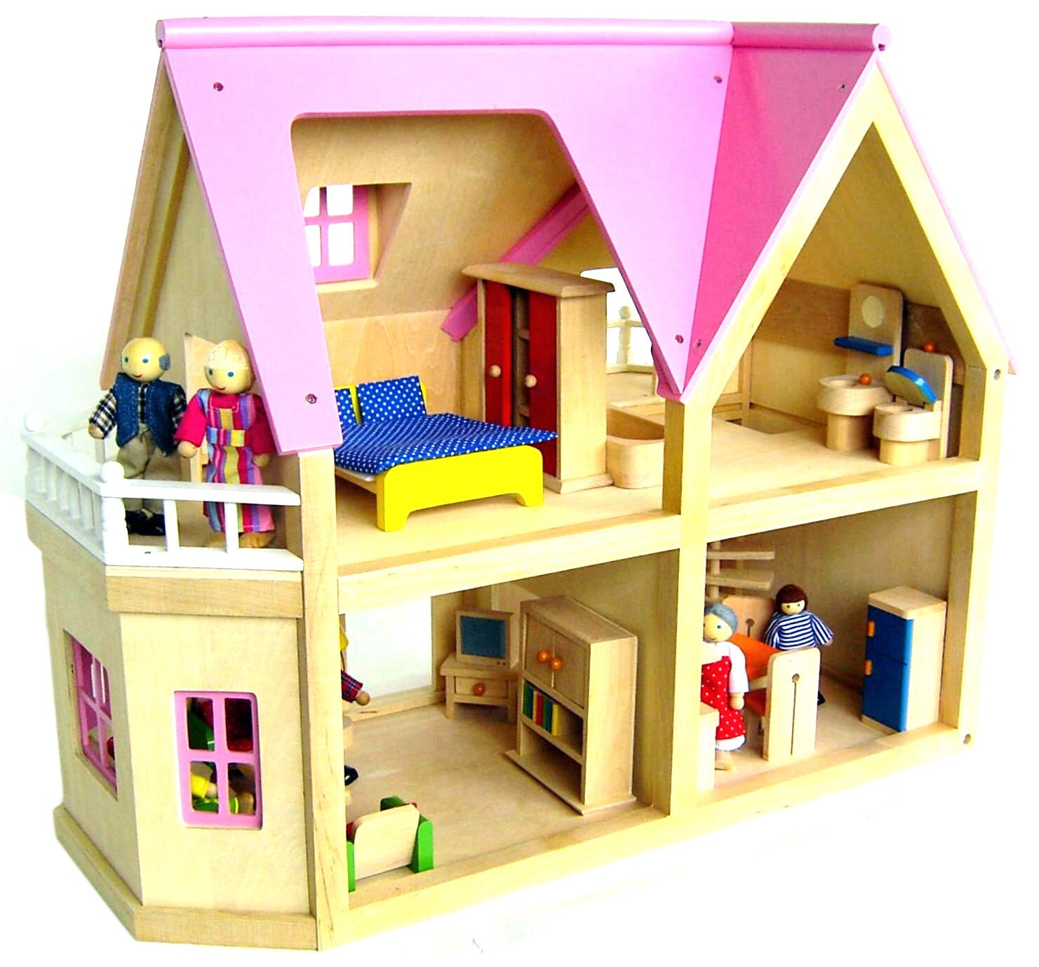 Large Wooden Dolls House by JaimesLullaby on Etsy