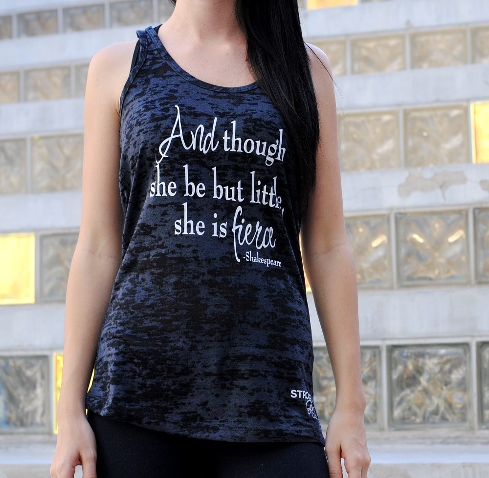 Cross Training Tank Top. Though she be but little she is