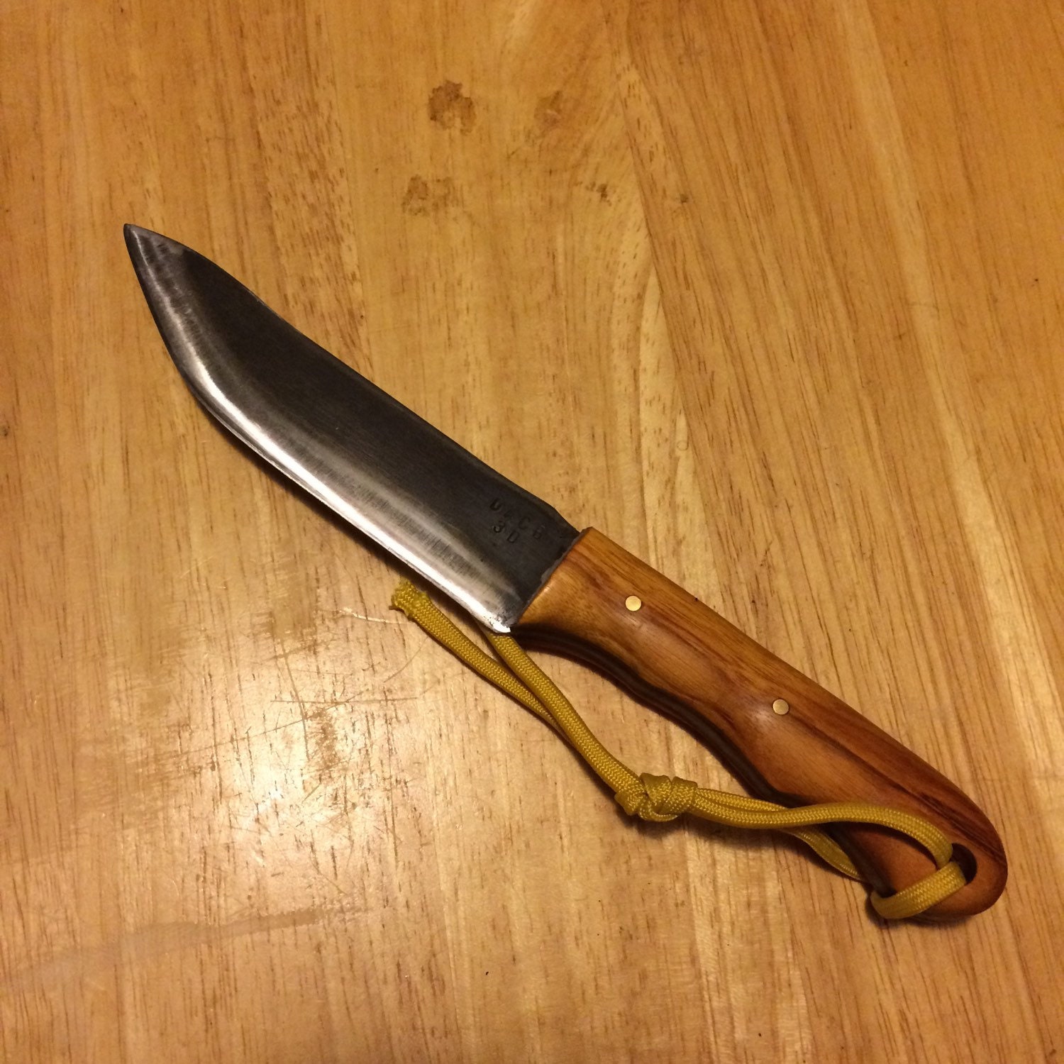 EDC knife with horizontal sheath by ThreeDKnives on Etsy