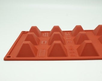 15-Pyramid Silicone Mold polymer clay mold Resin Mold Biscuit mould fimo mold Chocolate molds Epoxy mold Ice Tray ice mold candy molds