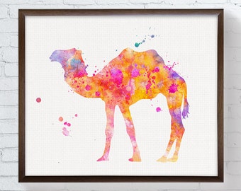 Watercolor Camel Print, Camel Print, Camel Painting, Camel Poster, Camel Wall Decor, Camel Art, Camel Wall Art, Home Decor, Kids Room Art