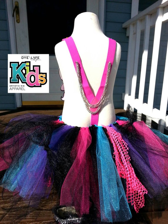 ROCKSTAR TUTU and SUSPENDERS Monster High Dress by DYELYFEkids