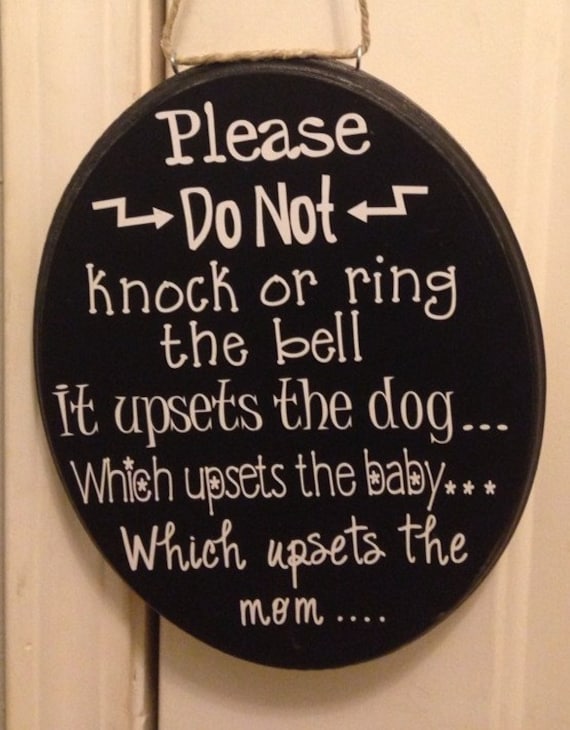 items-similar-to-please-do-not-knock-or-ring-the-doorbell-sign-on-etsy