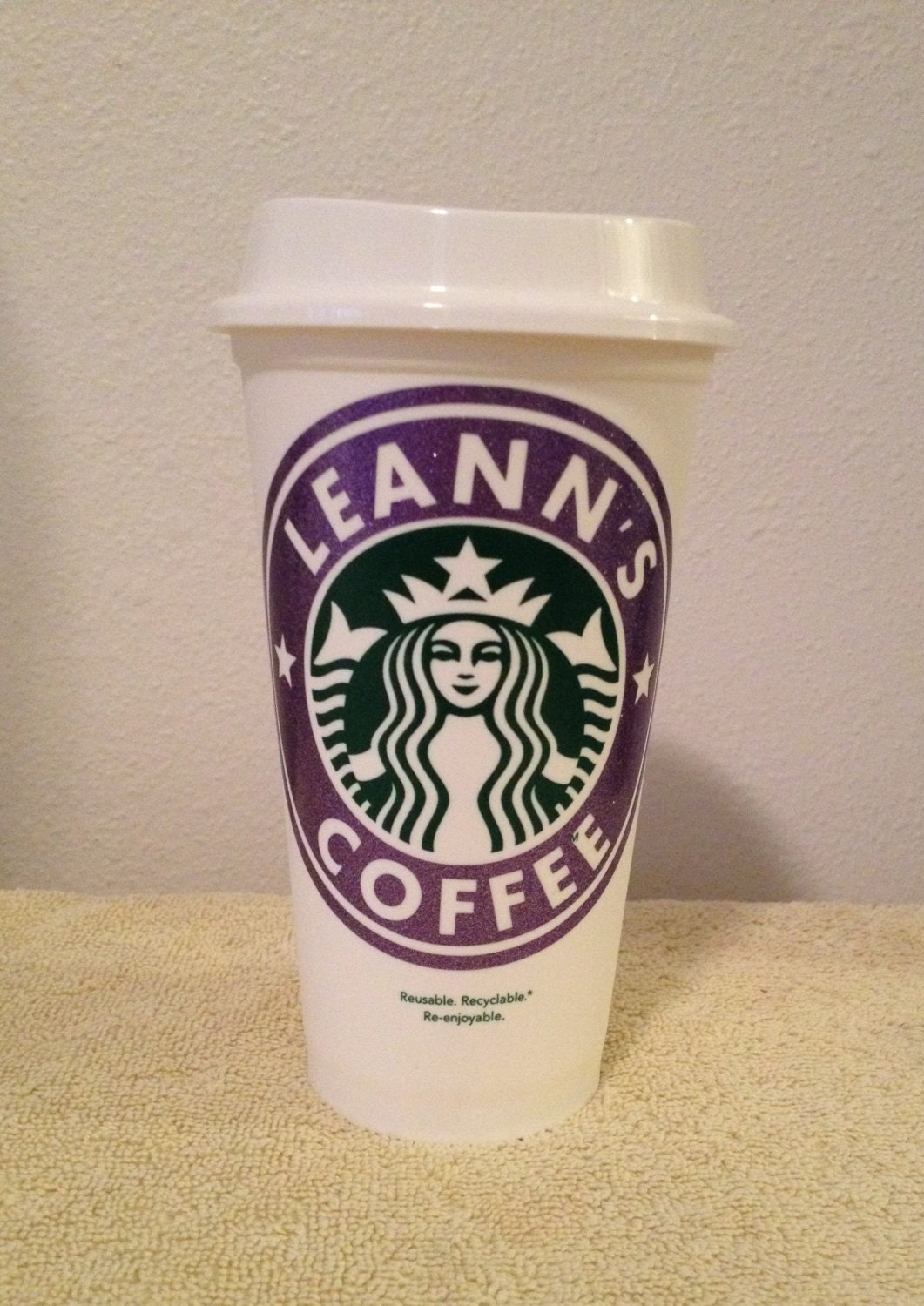 Personalized Starbucks Coffee Cups Custom By Abigailembroidery