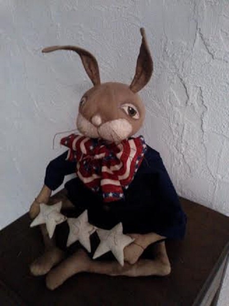 primitive rabbit doll