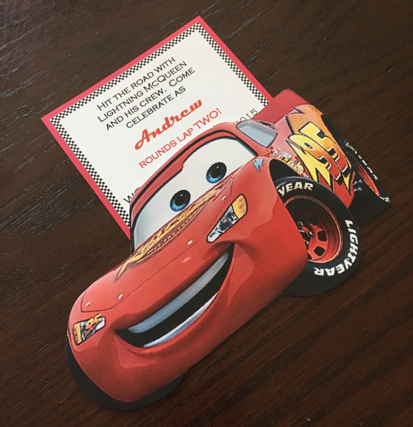 Lightening McQueen Birthday Invitation by EliteDesignzbyZen
