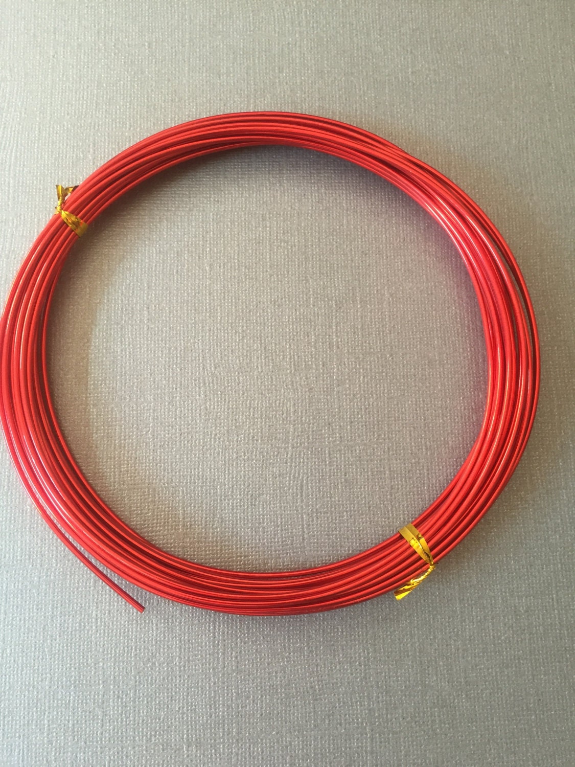 Red Aluminum wire 12 gauge 10 ft anodized wire. Jewelry