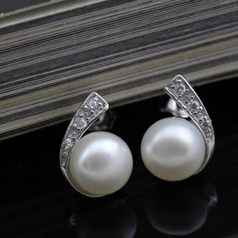 real pearl stud earringsgirl pearl earring studfreshwater