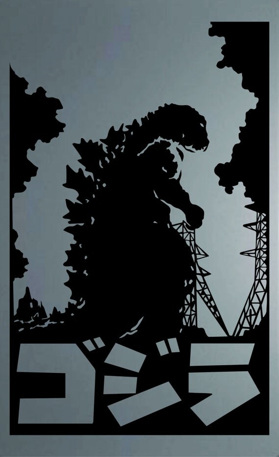 Godzilla Decal by EnthousiasmosDesigns on Etsy