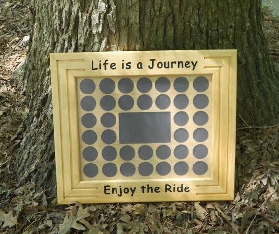 Poker chip frame display