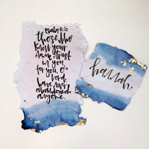 Items similar to handmade paper + CUSTOM quote on Etsy