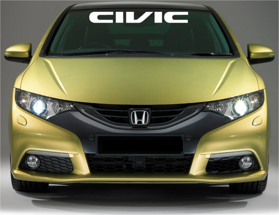 Honda civic windshield banner #2