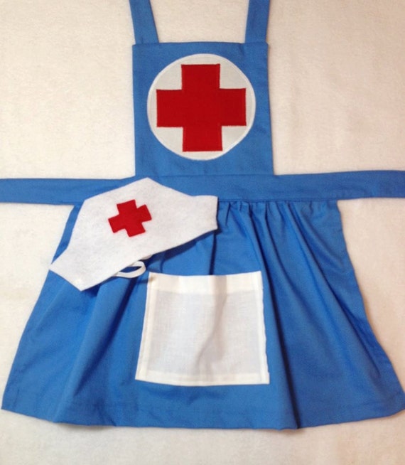Girls Nurse Costume Child Nurse Dress Up Nurse By MollysCellar